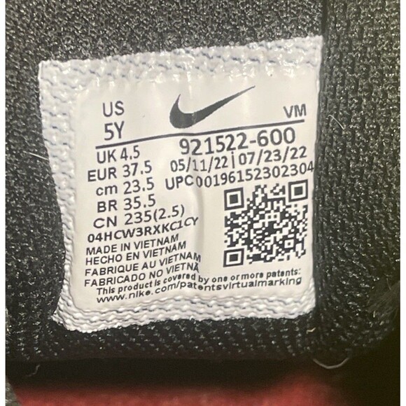 Nike Air Max 97 Running Shoes  921522-600 Boys Size 5Y - Picture 7 of 7